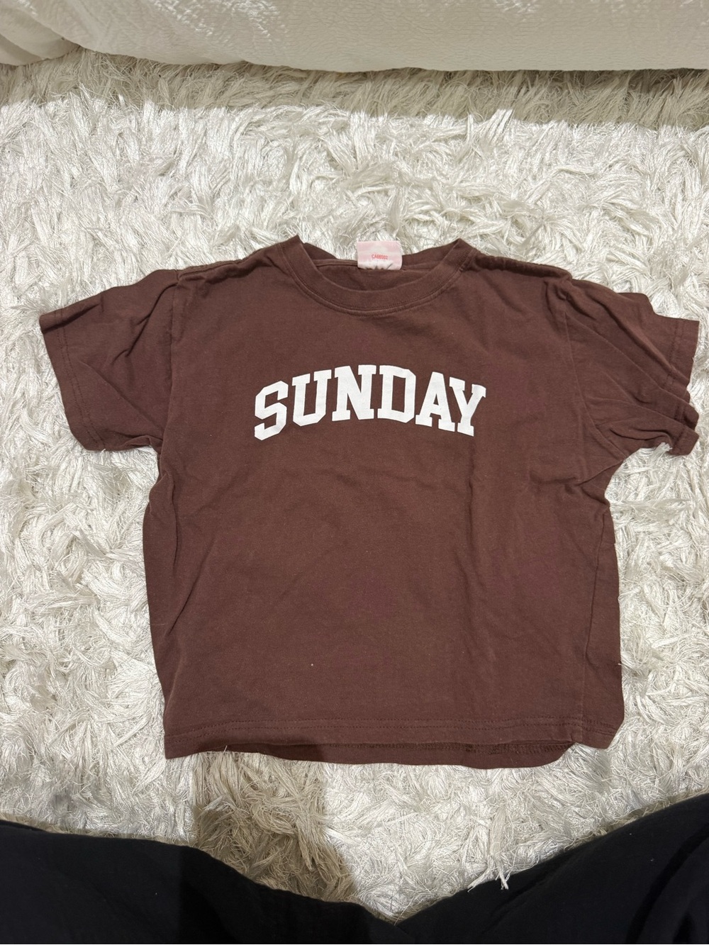 Sunday Graphic Short Sleeve Tee in Brown
